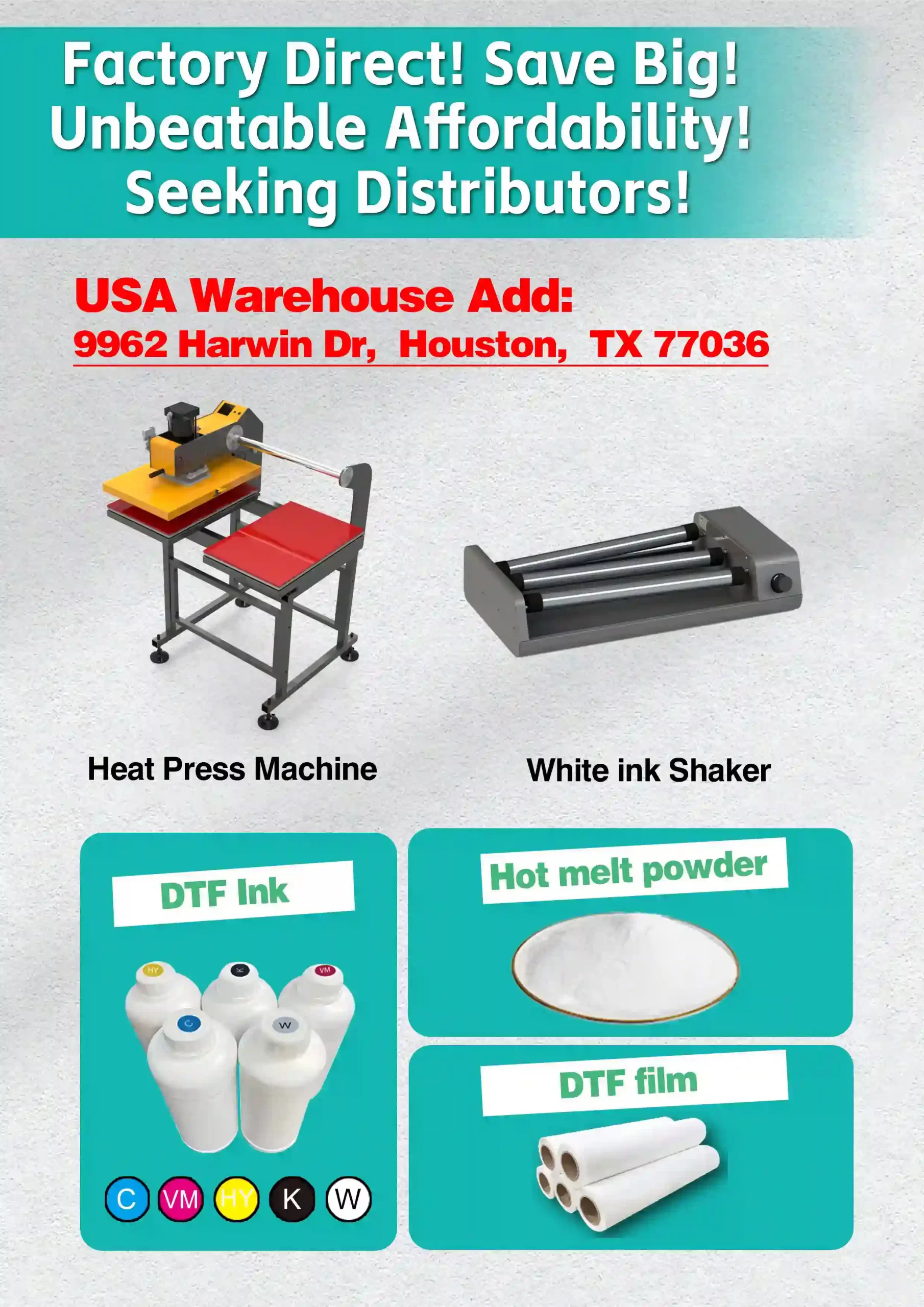 Factory Direct! Save Big! Unbeatable Affordability! Seeking Distributors!