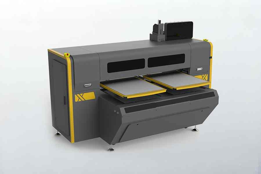 The flexibility of the dual-station digital printer allows it to transcend traditional garment printing boundaries