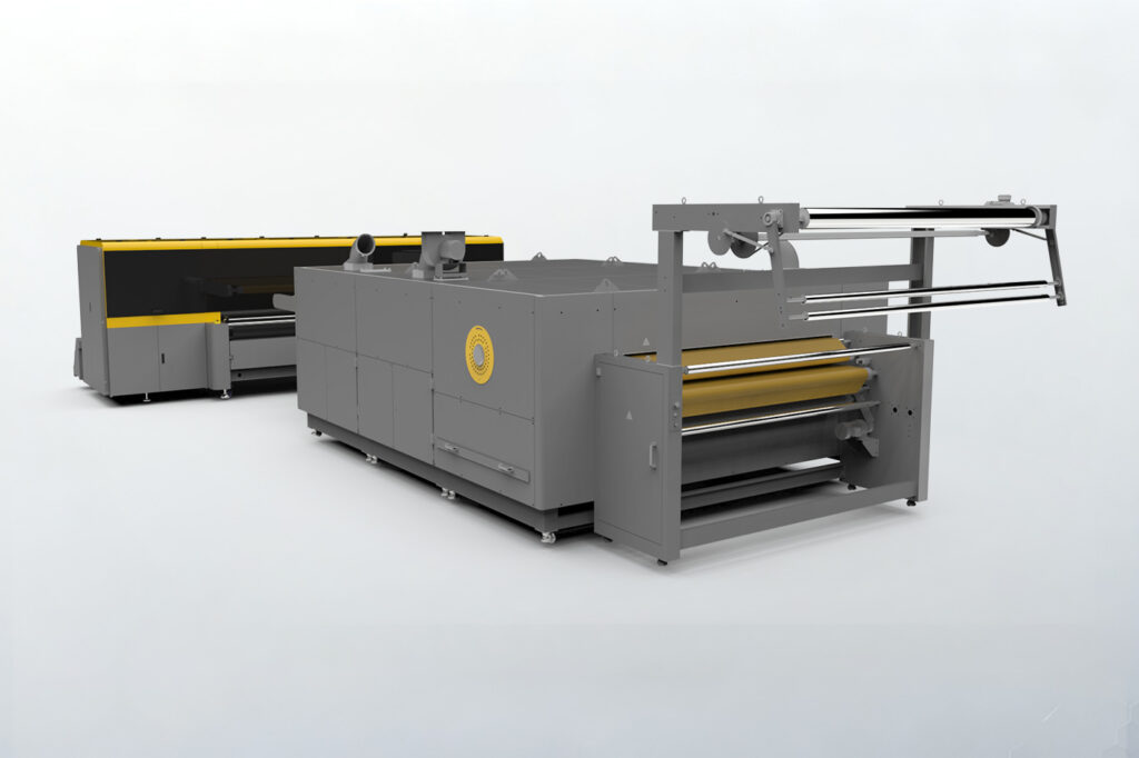 high-speed direct textile printer is listed with industrial nozzles